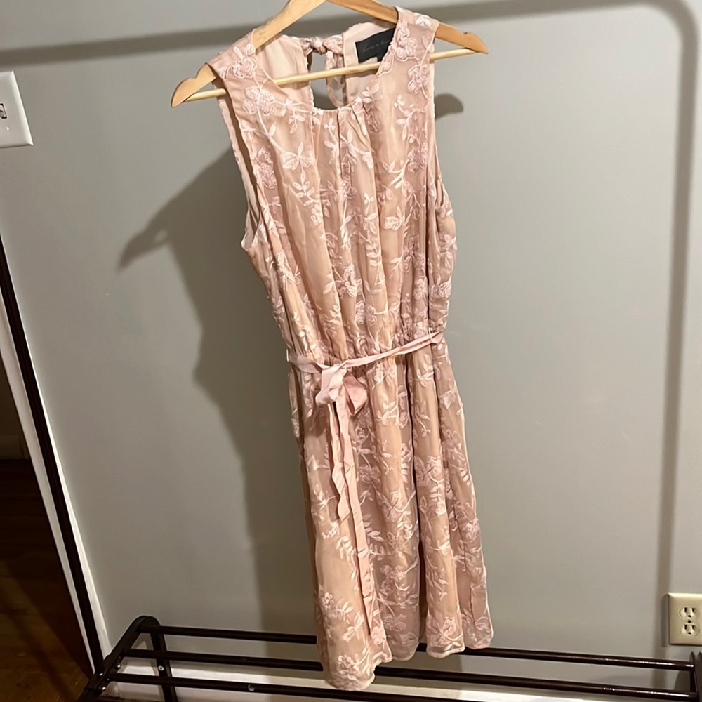 Pretty Pink Dress w/ Tie Back Detail